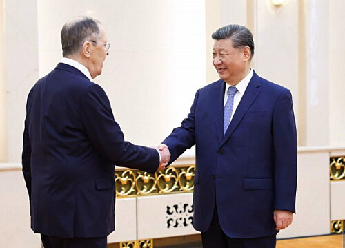 President of China holds meeting with Russian Foreign Minister